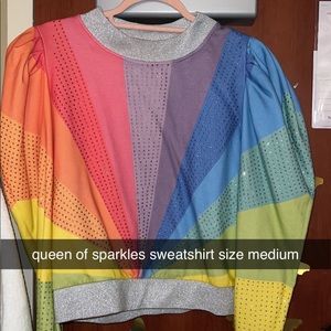 Queen of Sparkles Rainbow Sweatshirt